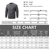 Men's  Autumn Long Sleeve Knit Pullover Solid Color Crewneck Warm Sweater Men Casual Loose Sweatshirt Street Sportswear