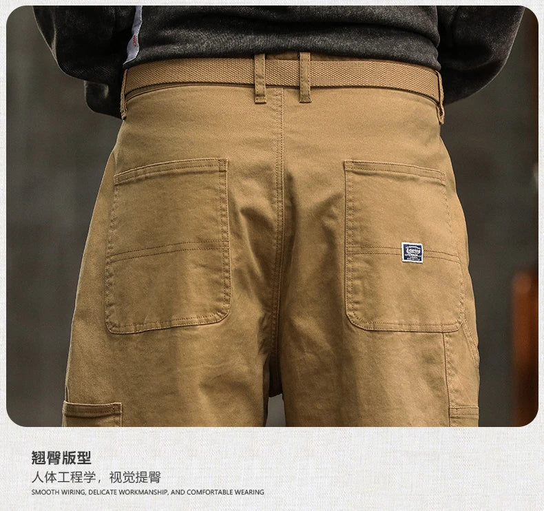 HIQOR Men's Relaxed Cargo Pants – Vintage Safari Style
