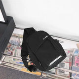 Unisex Sling Backpack Chest Bag Men Women Lightweight Crossbody Bag for Cycling Hiking Travel Tablet Sports Shoulder Bag
