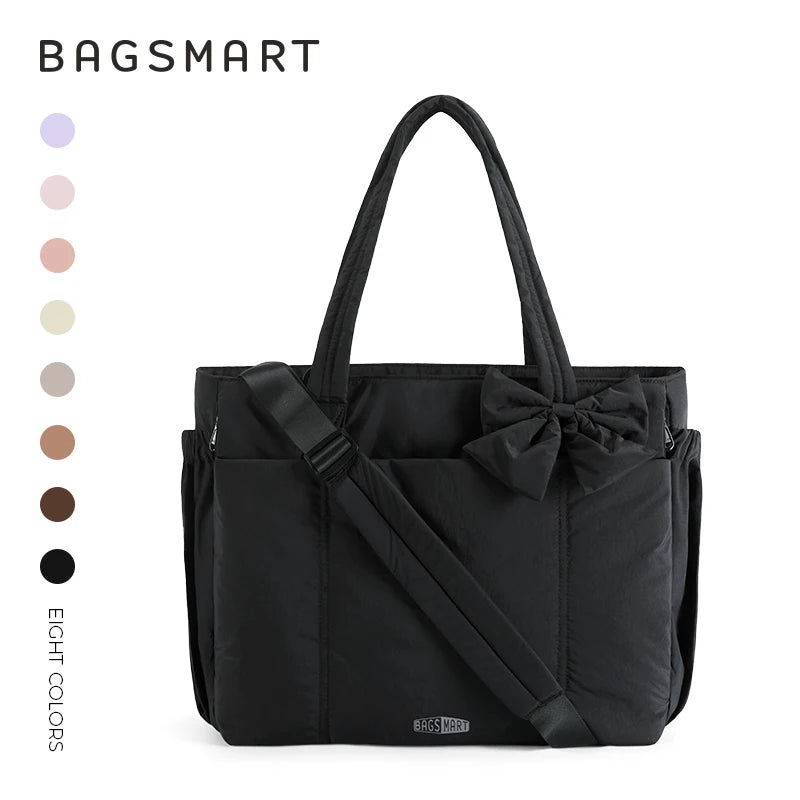 Women's Large Capacity Multi-Pocket Tote Shoulder Bag