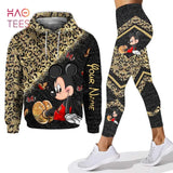 Disney Mickey & Minnie Mouse Hoodie & Leggings Set | Women's Athletic Tracksuit