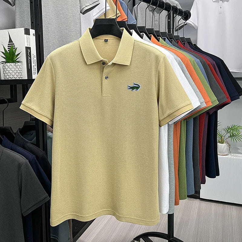 Men's Cotton Embroidered Polo Shirt