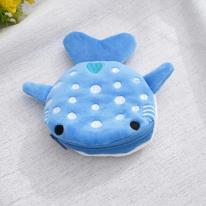 Shark Plush Coin Purse & Keychain