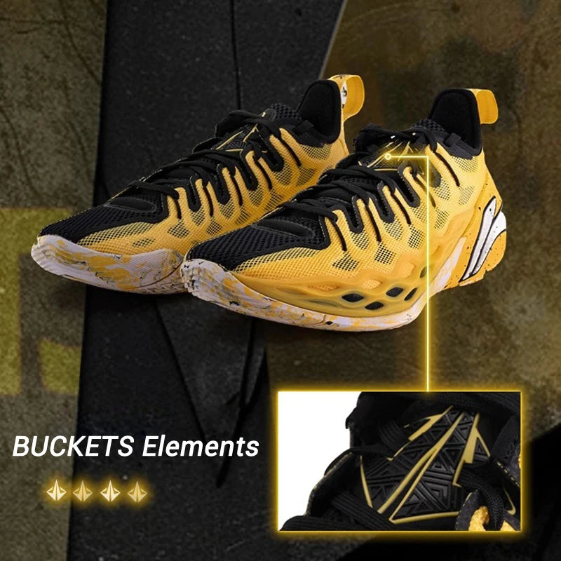 Li-Ning Men's JIMMY BUTLER BUCKETS Professional Basketball Shoes Boom Cushion LiNing Breathable Sports Shoes ABAV023