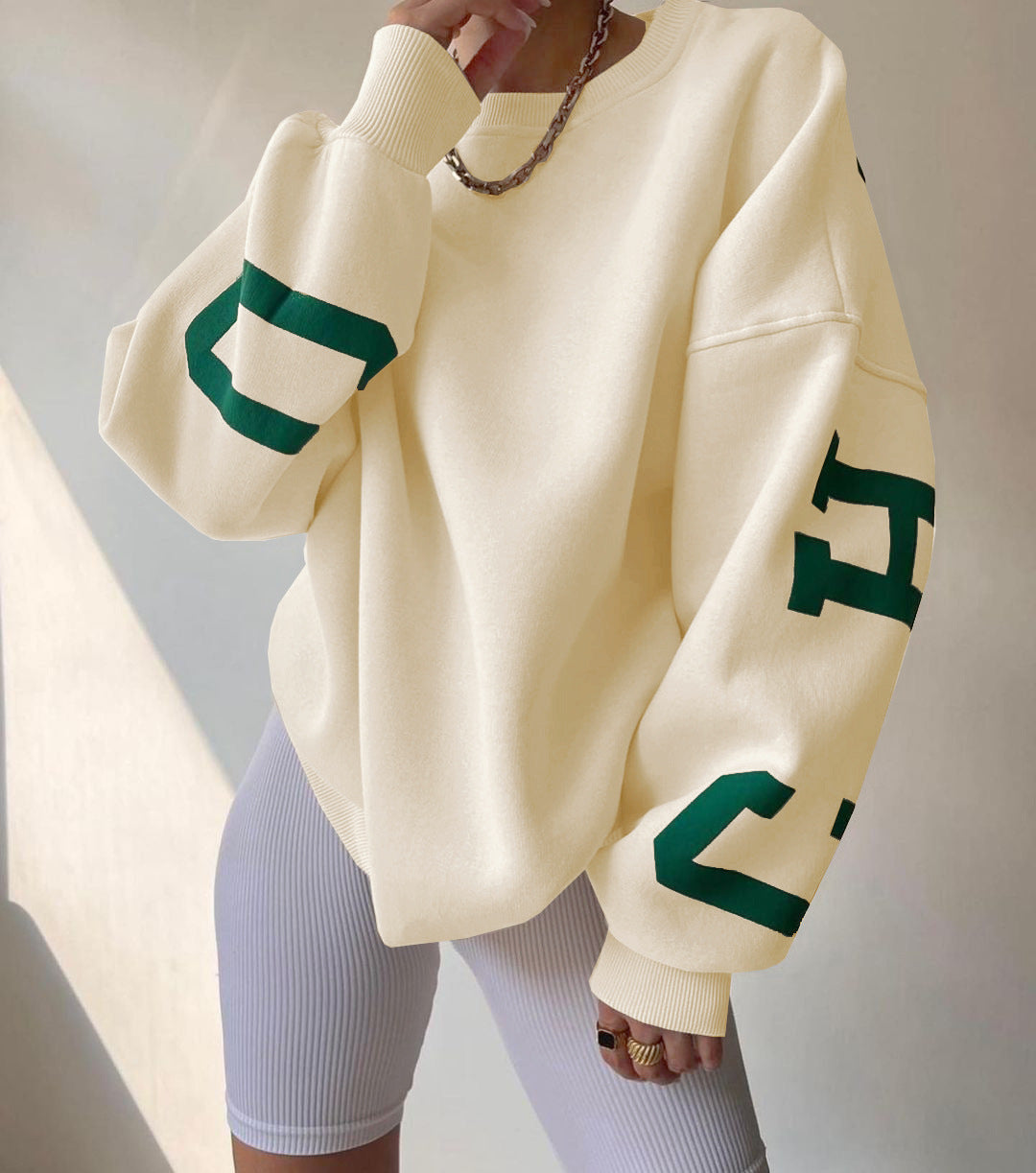 Women's Y2K Letter Print Relaxed Sweatshirt