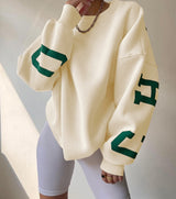 Women's Y2K Letter Print Relaxed Sweatshirt