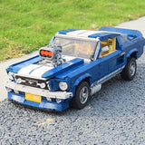 MOC 1471PCS Mustangs Sports Racing Car Mustang Model Building Blocks Boys Birthday Festival Party Gifts