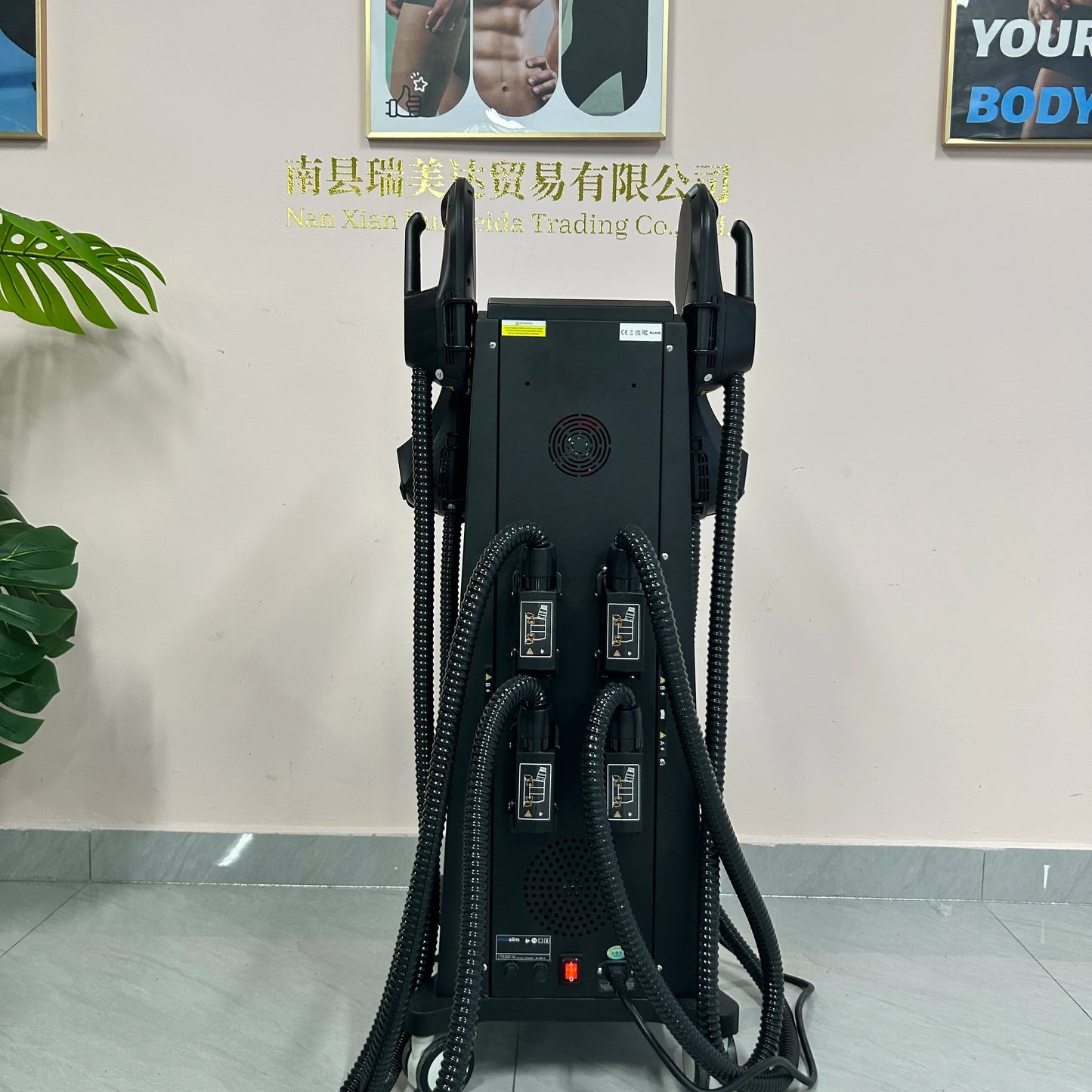 MYOslim 6500W EMS Body Sculpt Machine - Electromagnetic Therapy Fat Slimming Muscle Stimulation for Fitness And Body Shaping