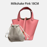 MENDY Women Bags Handbags Bucket Bag 18/22 Big Small Fashion Tote Bag Genuine Leather Luxury Quality Designers Lady Hand Bags