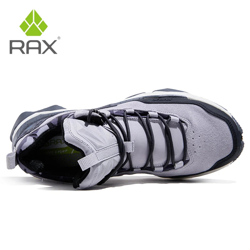 Rax Hiking Shoes Men Waterproof Trekking Shoes Lightweight Breathable Outdoor Sports Sneakers for Men Climbing Leather Shoes