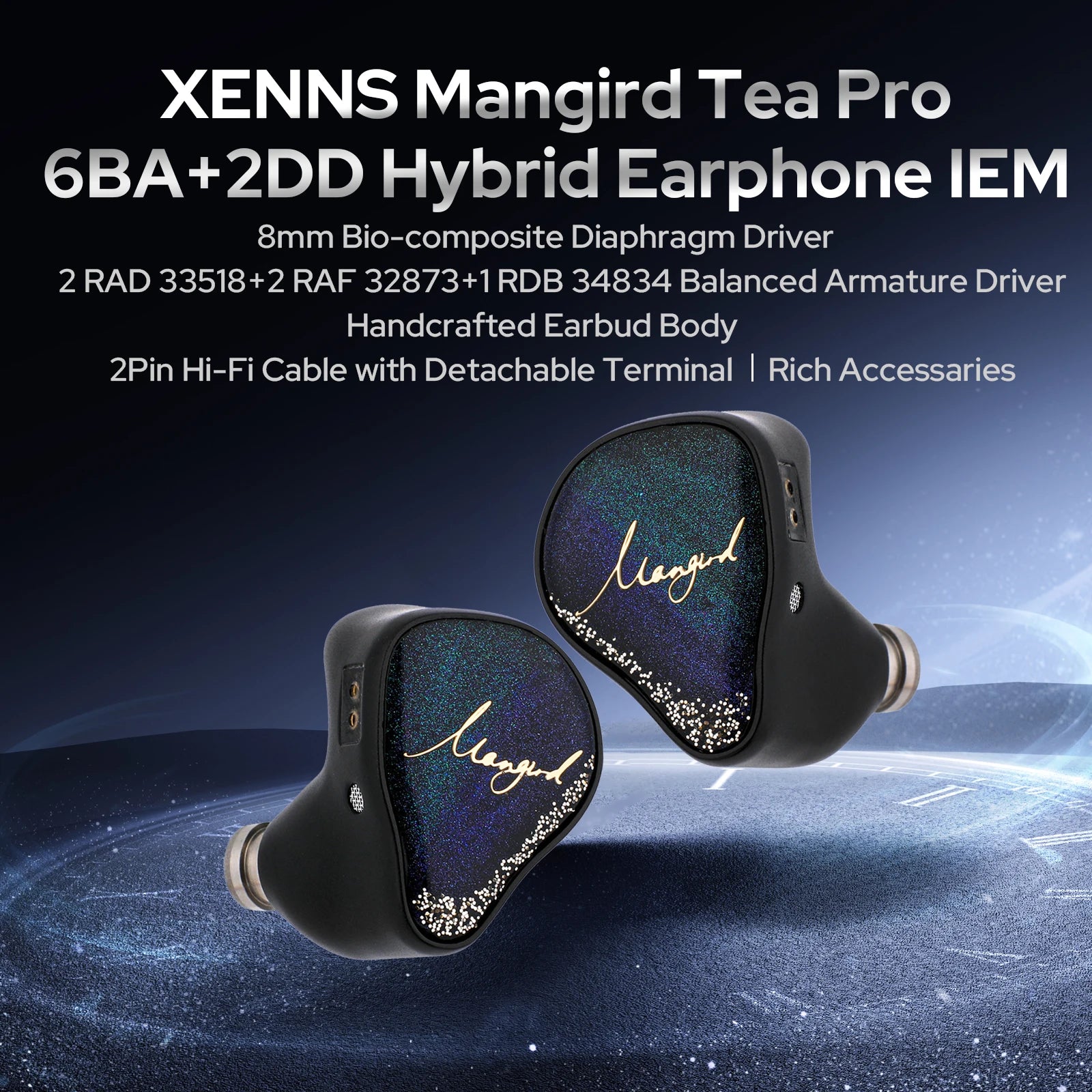 Xenns Mangird Tea Pro 2024 | 2DD+6BA Hybrid IEM