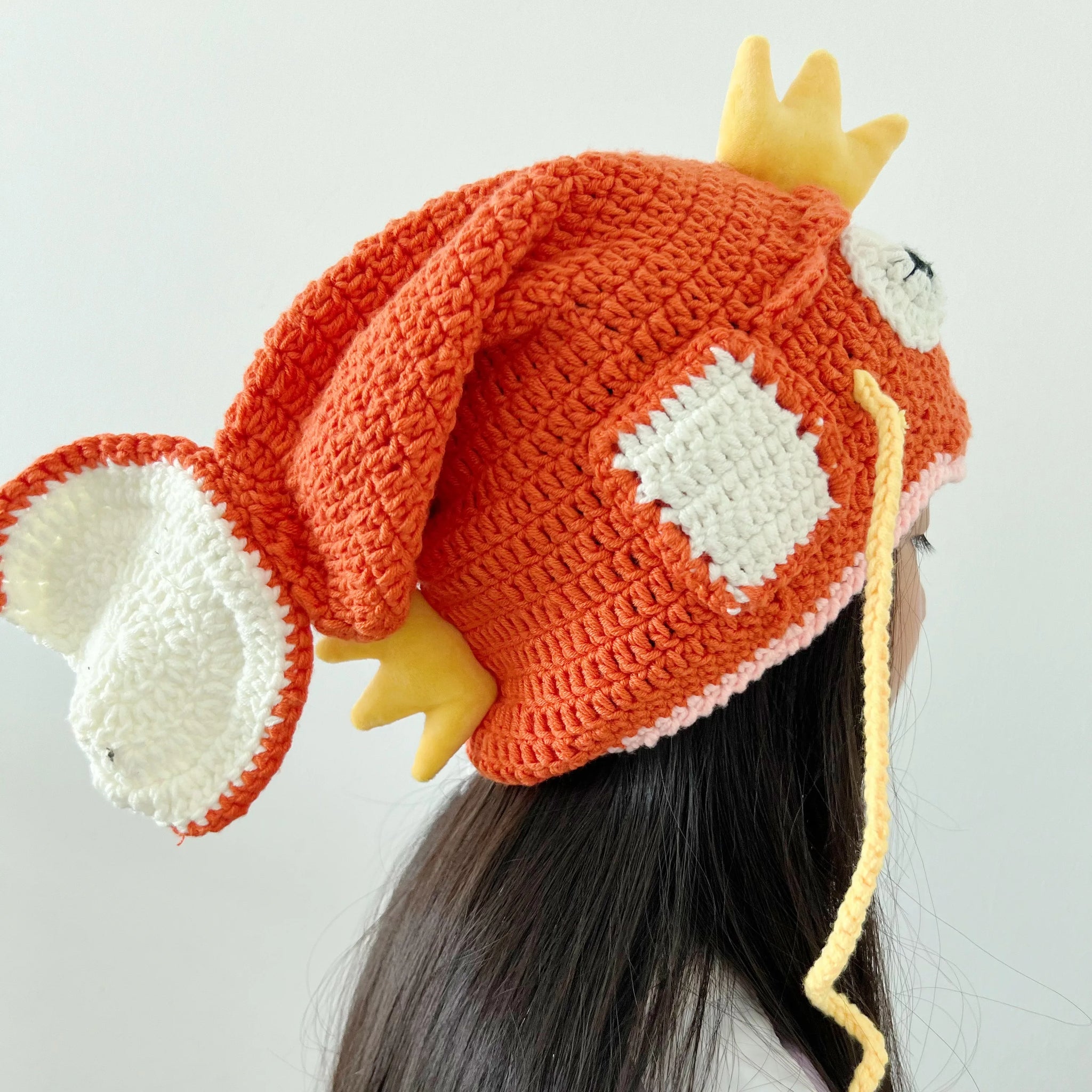 Handmade Crochet Fish Head Beanie – Unisex Knit Hat