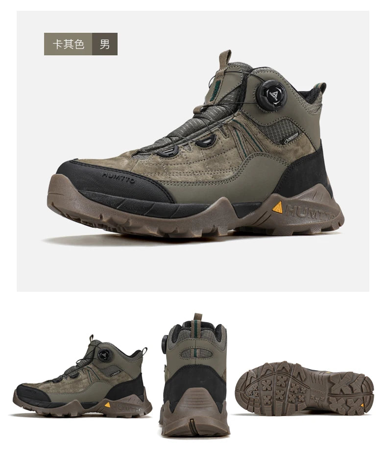 HUMTTO hiking shoes Men Winter Men outdoor Waterproof Sneakers Casual walking shoes women Trainers ankle trekking hunting boots