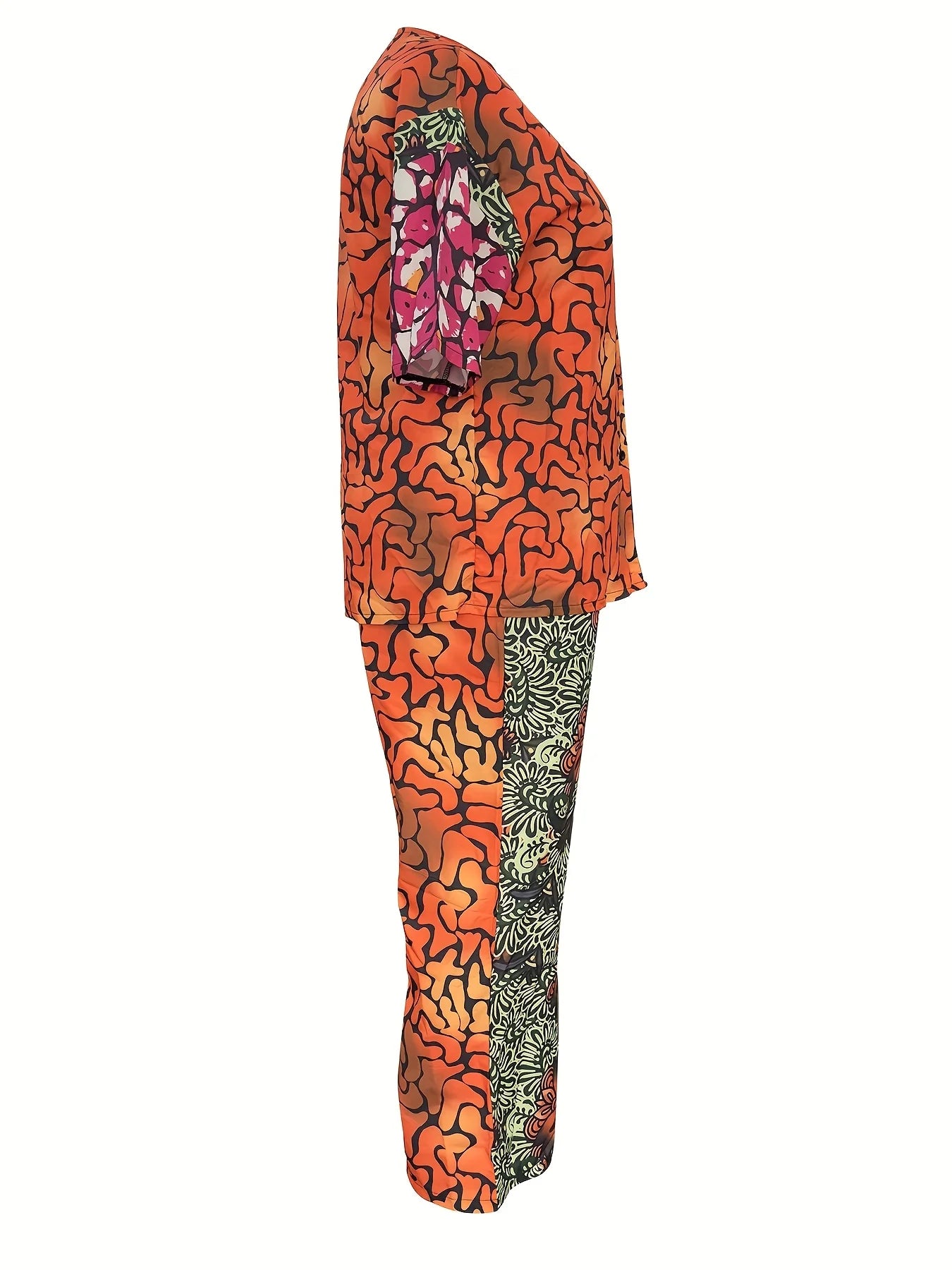 Boho Ethnic Print Two-Piece Set