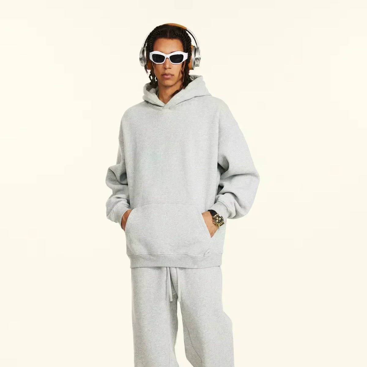 Unisex Relaxed-Fit Pullover Hoodie