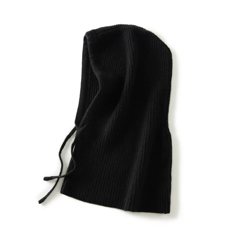 Women's Pure Cashmere Knit Beanie & Scarf Hat