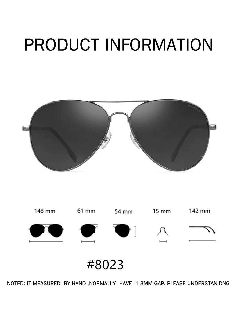PARZIN Classic Aviation Polarized Sunglasses for Men