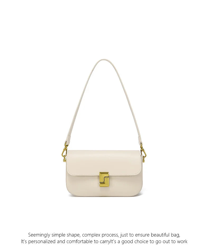 Genuine Leather Woman Bag Small Square Shoulder Bag Handbags Ladies Crossbody Bags Luxury Designer Minimalism Bag Tofu Bag