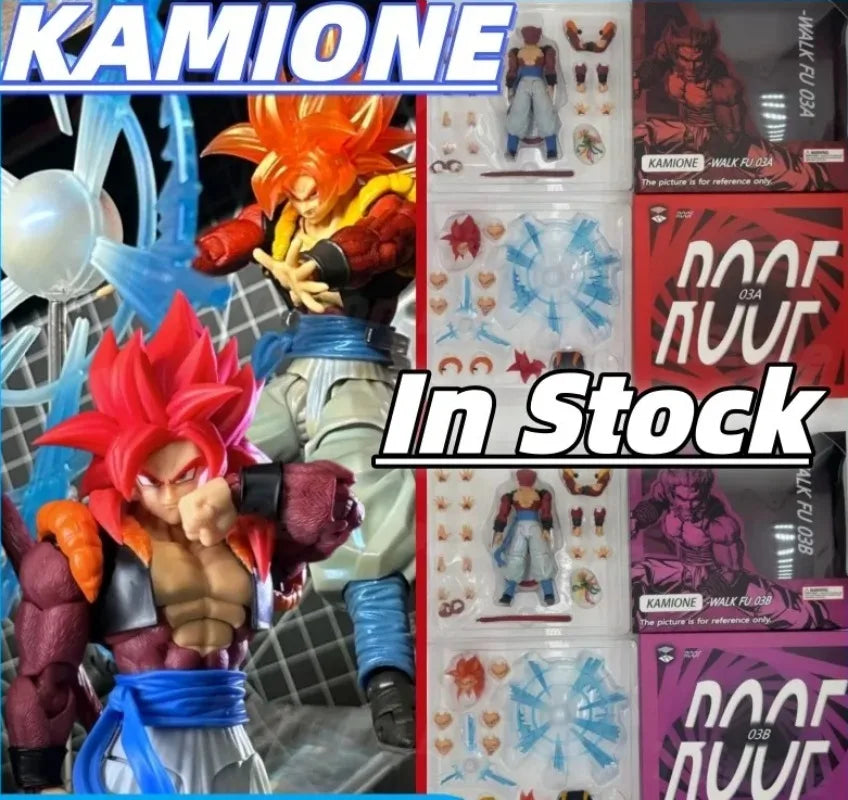 Tonsenarttoys Kamione Dragon Ball Z SHF Super Saiyan SSJ SSJ2 Gogeta Son Goku Trunks Anime Action Figures Toys Models Gift