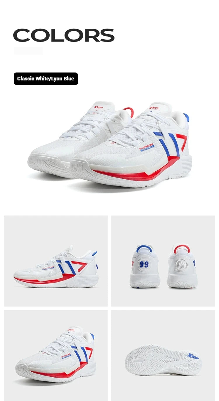 Xtep Ling Ji Men's Basketball Shoes 2025 Spring Rebound Breathable Men's Sports Shoes Marathon Carbon Sneakers 875219120003