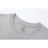 Unisex Style Summer Men's 100% Cotton Casual Loose Fit Round Neck Short Sleeved Lightweight Breathable T-shirt Top High Street