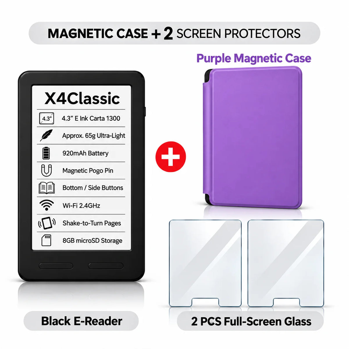 XTEINK Pocket E Ink E-Reader for Travel & Daily Reading