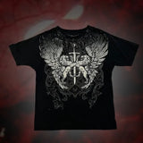 Men's Affliction Style Y2K Graphic Tee – Double-Sided Print