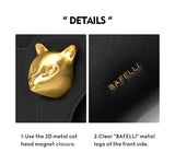 BAFELLI 2026 WOMEN'S NEW HANDBAG CAT LUXURY LEATHER FASHION BUSINESS SHOULDER STYLISH CASUAL CROSSBODY FEMALE PURSE OFFICE LADY