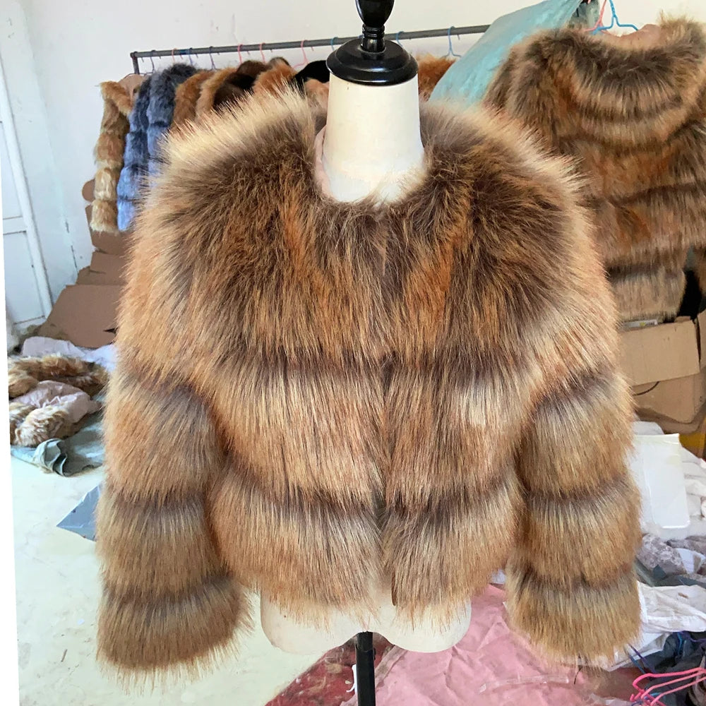 Premium Faux Fur Winter Coat