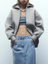 Women’s Relaxed Fit Hooded Zip Sweatshirt