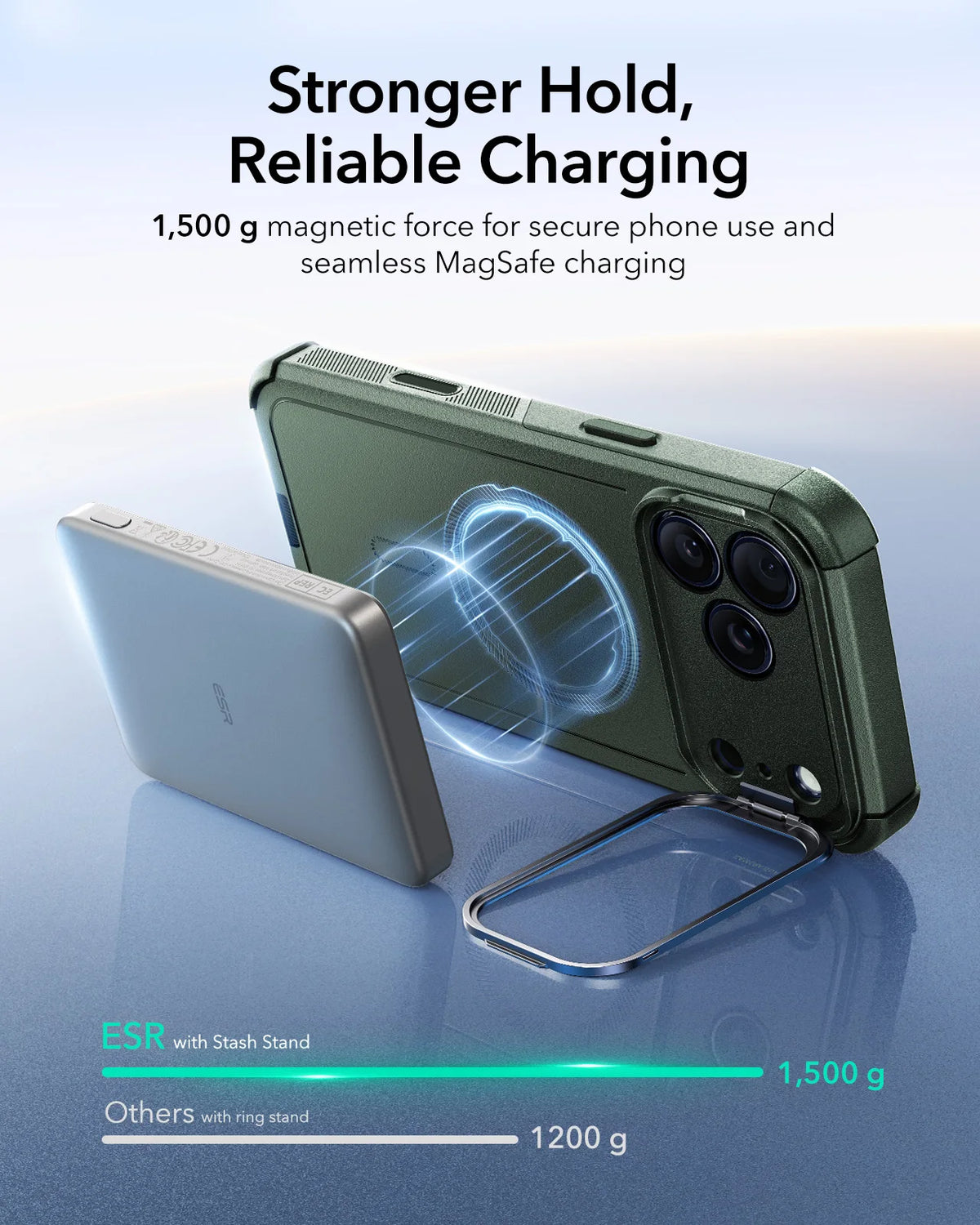 ESR Magnetic iPhone Case with Camera Stand