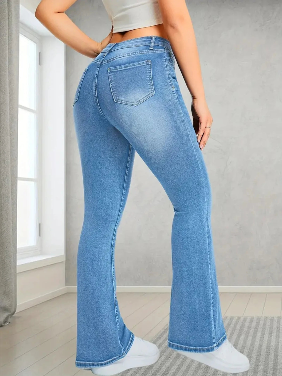 Women's High-Waist Wide-Leg Jeans