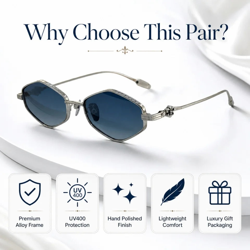 Cat Eye Sunglasses | Gold Alloy Frame | UV400 Women