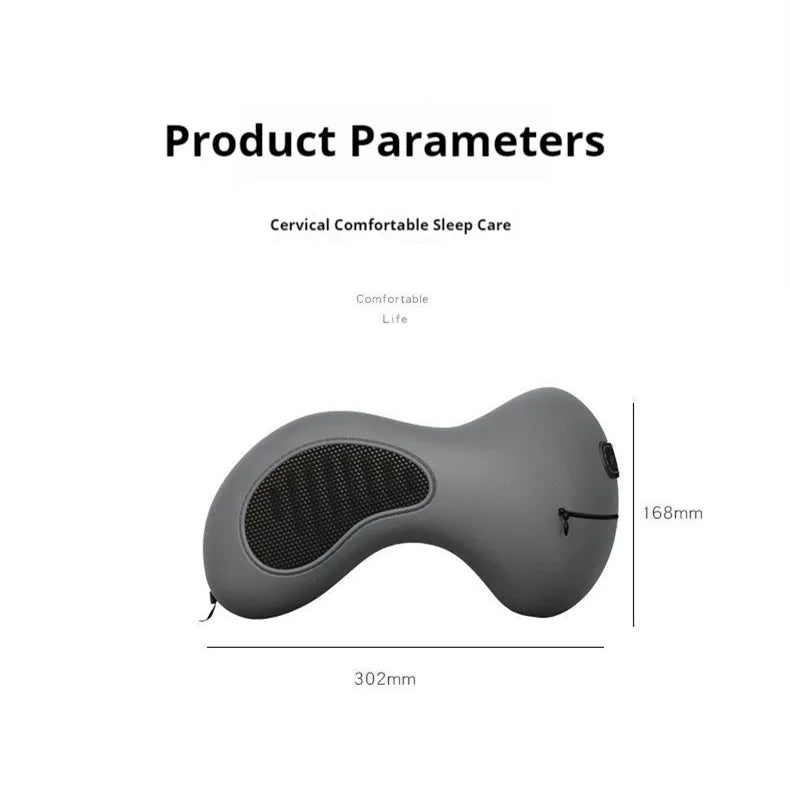 Memory Foam Neck Pillow, Ergonomic U-Shaped Travel Pillow with Washable Cover for Airplane,Car,Office Home-Soft Support