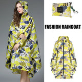 Women's Elegant Waterproof Poncho Raincoat – All Sizes
