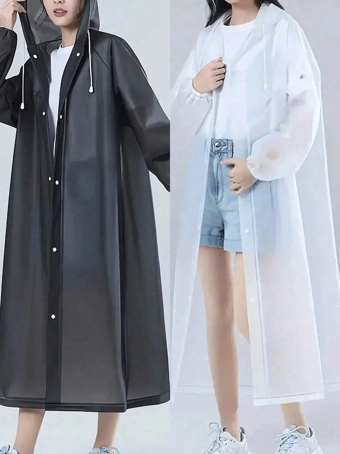 EVA Unisex Hooded Raincoat – Waterproof & Lightweight