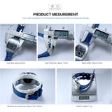 Men's Sport Chronograph: Stainless Steel Waterproof Quartz Watch