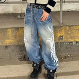 Y2K Vintage Pink Baggy Jeans