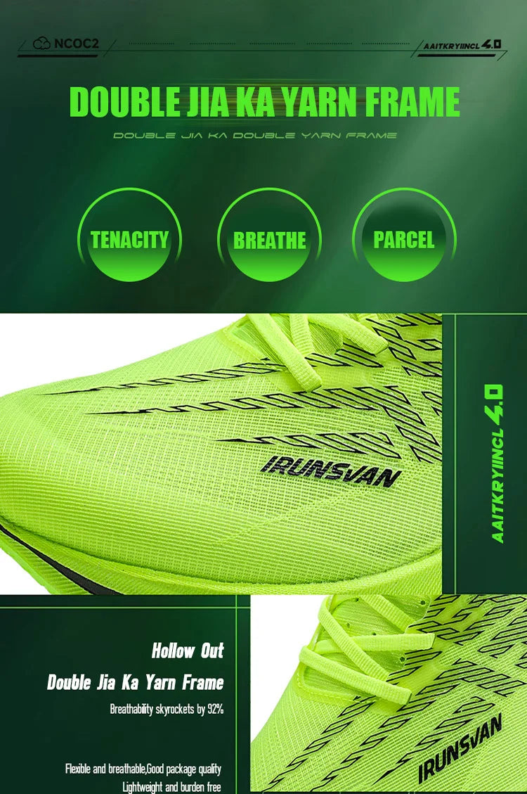 IRUNSVAN Carbon Plate Sports Shoes Marathon Professional Running Shoes Shock Absorbent Breathable Jogging Shoes Unisex 095
