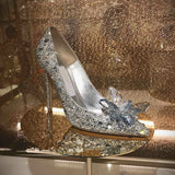 Women's Rhinestone Pointed-Toe Wedding Pumps