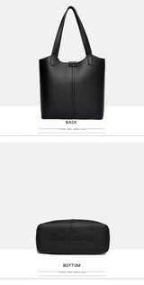 Genuine Brand High End Soft Pu Leather Shoulder Bag For Women Casual Tote Bag Female Purse Simple Design Handbag Commuting Sac
