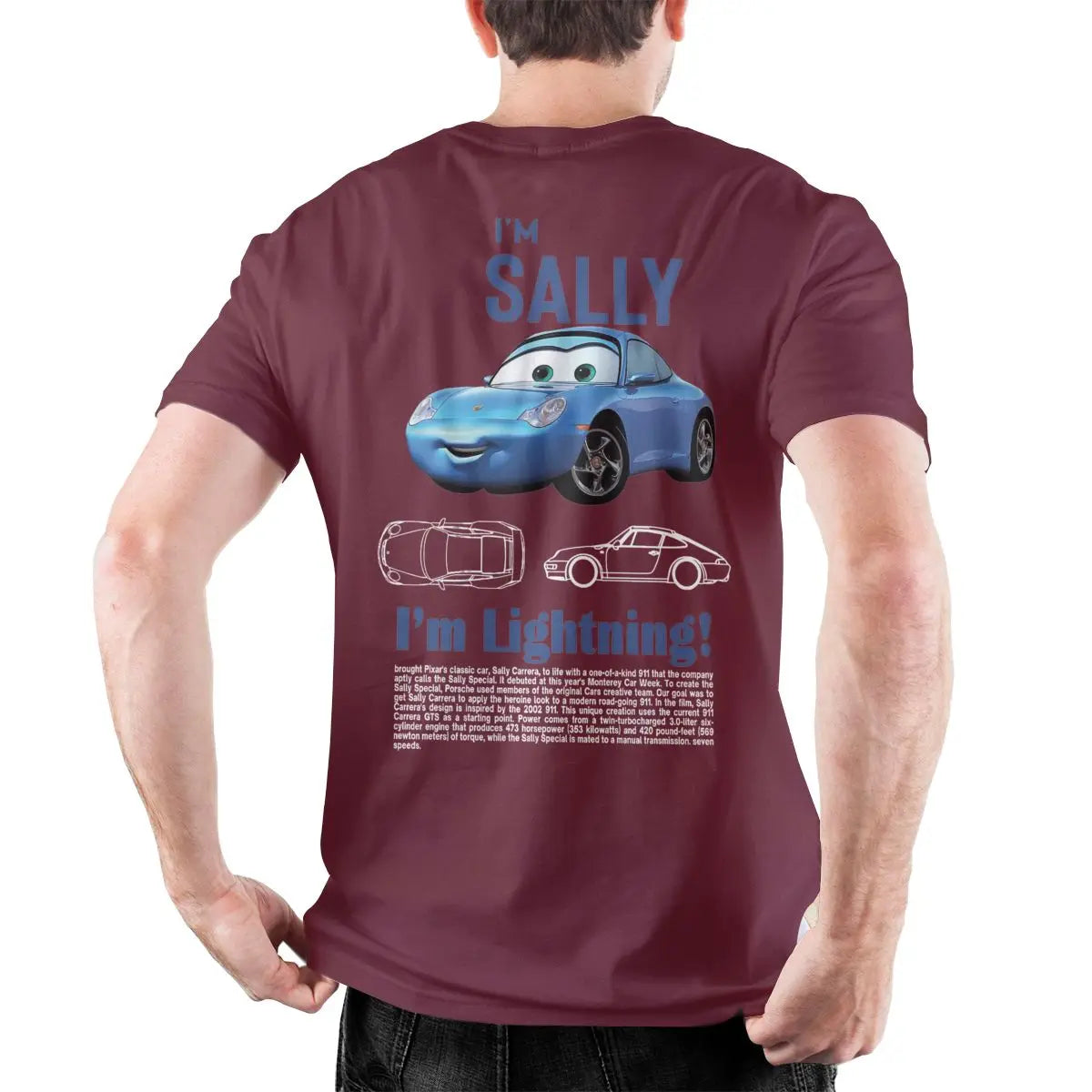 Men Sally I'm Lightning Cars T Shirts Lightning McQueen Graphic Tee