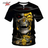 Men's Skull Beer Graphic T-Shirt