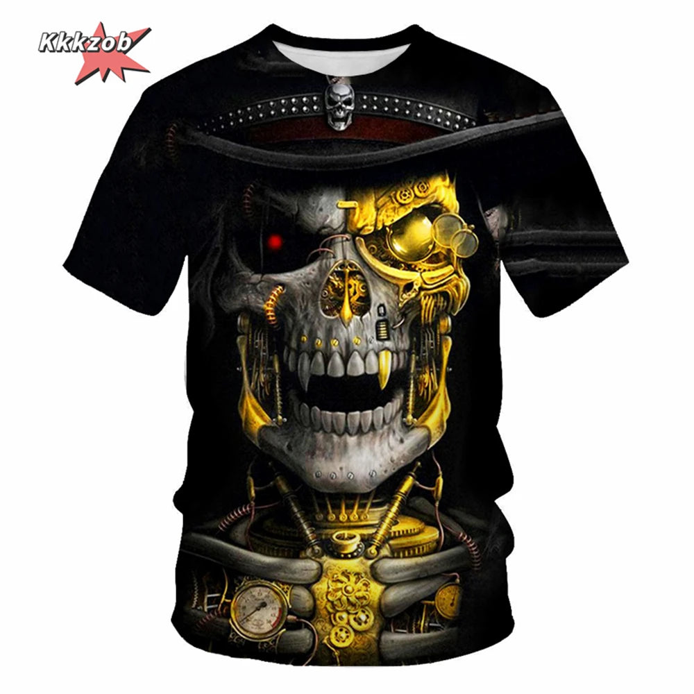 Men's Skull Beer Graphic T-Shirt