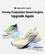361 Degrees Furious 2.0 Men Women Running Sports Shoes Carbon Plate Racing Marathon Rebound Cushioning Male Sneakers 672432201