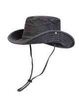 Wide-Brim Cotton Bucket Hat – Sun Protection & Style
