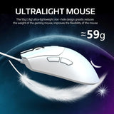 ATTACK SHARK R1 Wireless Gaming Mouse 55g Lightweight 18K DPI Optical Sensor Tri-Mode Connection for PC/Laptop/Win/Mac