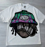 Y2K Harajuku Cartoon Print Oversized Tee