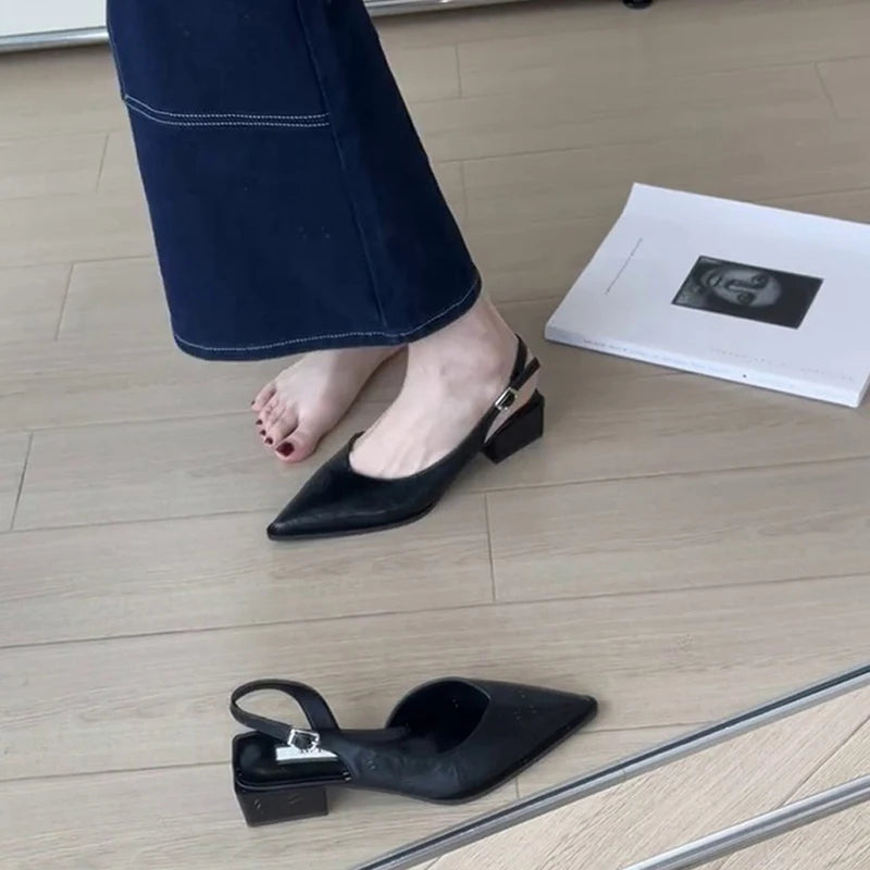 Women’s Pointed Toe Slingback Wedge Sandals
