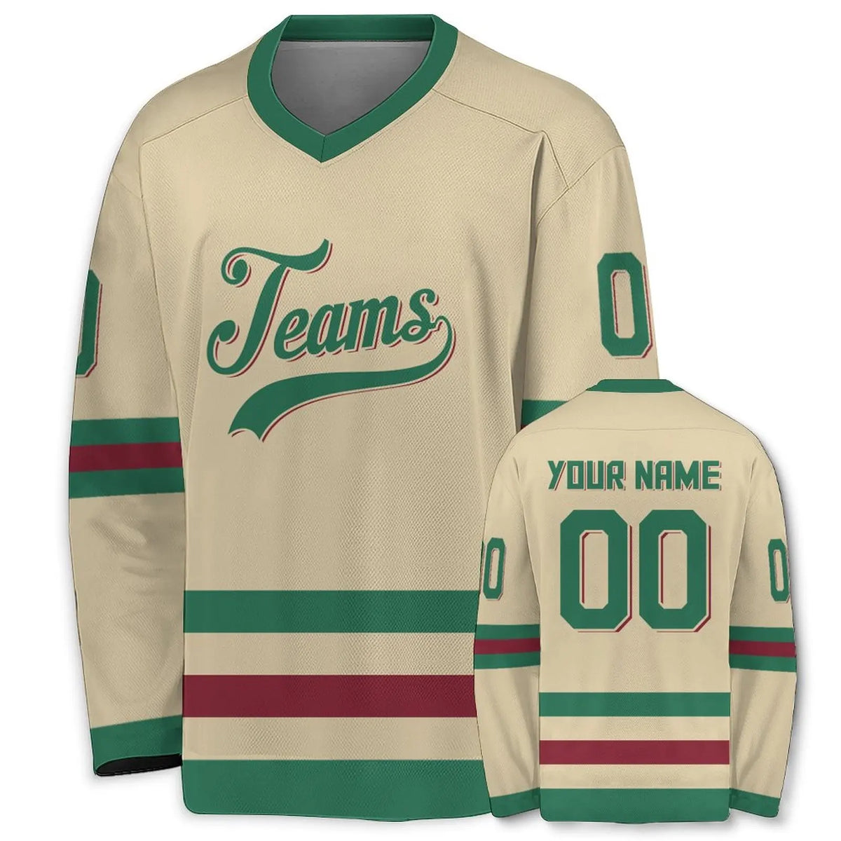 Custom Hockey Jersey with Personalized Name & Number